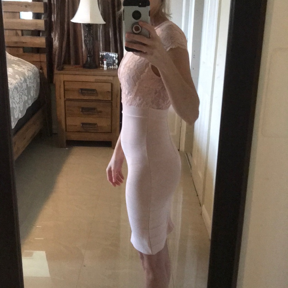 Bebe pink mini dress - Picture 3 of 5